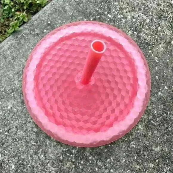 Starbucks 2022 Valentines Soft Touch Pink Lemonade Studded 24oz ColdCup Tumbler - Picture 3 of 5